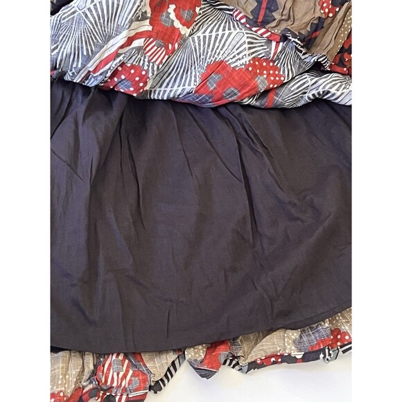 Anthropologie LET ME BE Floral Abstract Belted A-Line Mini Skirt Boho XS NWT - Picture 6 of 10